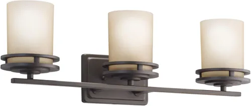 Vista 14 de Kichler Lighting Hendrik - Lámpara incandescente de baño con 3 focos, 5085OZ, 100.00watts, 120 volts