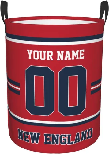 Vista 8 de Cesta de lavandería personalizada de Pittsburgh, cesta de lavandería personalizada con nombre y número, cesta de almacenamiento plegable