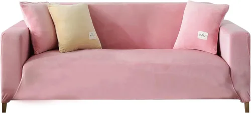 Vista 18 de TOPCHANCES Funda de sofá de terciopelo grueso, funda elástica para sofá con correas elásticas antideslizantes, funda protectora de muebles, funda