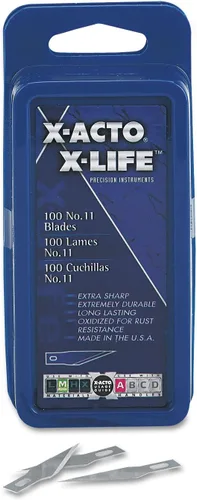 Cuchillas #11 a granel para cuchillos X-Acto Knives, 100 por caja