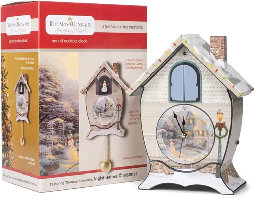 Vista 5 de Thomas Kinkade Reloj de cuco con sonido