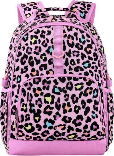 Vista 18 de Choco Mocha Mochila para niños de escuela primaria con correa para el pecho de 17 pulgadas, Gradiente de arco, 17 pulg., Classic