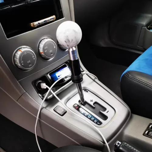 Vista 5 de cueclue 1 pieza de adaptador de pomo de palanca de cambios, convertidor de aleación de aluminio, kit de adaptador de pomo de cambio, adecuado