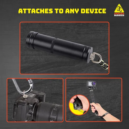 Vista 5 de Danger Buddies Clip de mosquetón para cámara con anillo en D - Fija fácilmente un mosquetón a tu cámara con este anillo en D de montaje de trípode