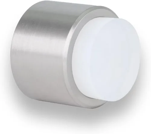 Vista 14 de EVI Tapones de puerta Tope de manija de puerta de acero inoxidable – Adhesivo y cierre de tornillo – Protector de goma – Tope de puerta negro