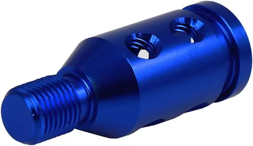 Vista 6 de X AUTOHAUX M12 X 1.25 Adaptador de pomo de cambio de marcha universal para coche azul para cambio sin rosca