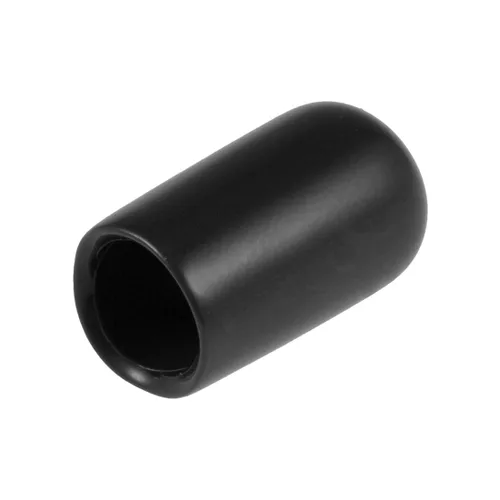 Vista 21 de uxcell 80 tapas de goma de 0.472 in de vinilo de identificación redonda tapa tapa de rosca de tornillo protectores negro