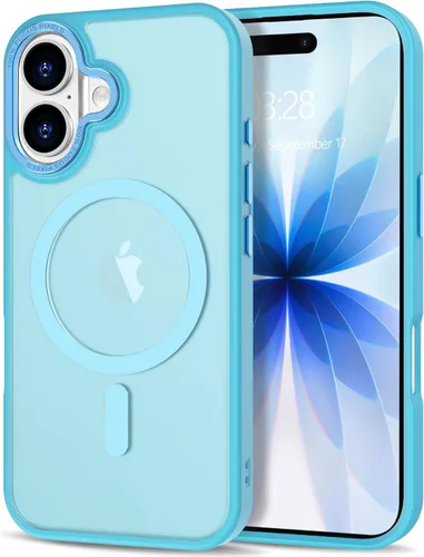 Vista 199 de Anuck - Funda magnética para iPhone 11 compatible con MagSafe, carcasa trasera mate translúcida dura, borde de TPU, delgada, resistente a impactos