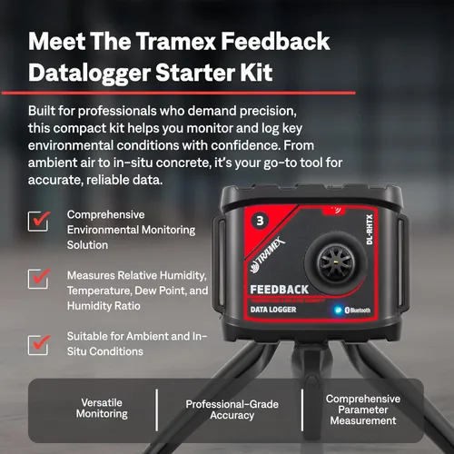 Vista 2 de Tramex Feedback Datalogger Starter Kit FBSK5.1 Feedback Datalogger DL-RHTX y Sonda RH con estuche Medida y registro de condiciones ambientales e