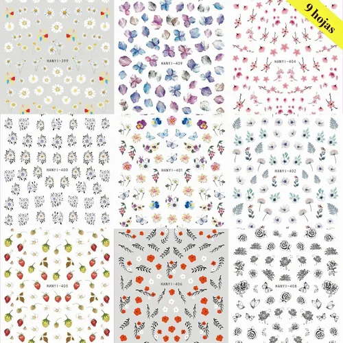 Vista 8 de Baoximong Calcomanías de uñas 3 (Calcomanías de uñas 03)