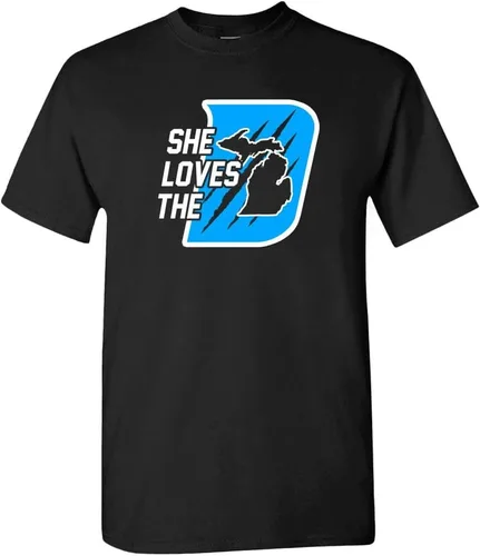 Vista 3 de She Loves The D Men's T-Shirt for Football Fans