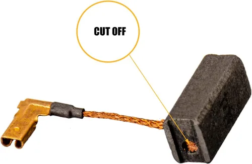 Vista 2 de Paquete de 4 cepillos de carbono para motor eléctrico compatibles con DeWalt DWE4011, DWE4120, DWE4012, DWE4100, DWE4887 y DWE4120N, Dewalt N097696