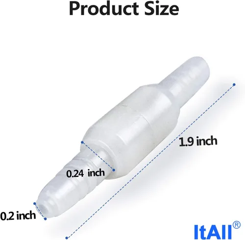Vista 3 de Paquete de 12 conectores giratorios para tubos de oxígeno, evita enredos del tubo