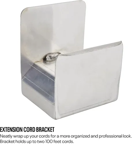 Vista 4 de Speedway Motors Kit organizador de remolque/garaje: construcción de aleación de aluminio premium, mesa plegable con bloqueo, almacenamiento