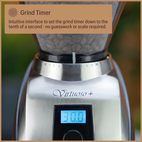 Vista 5 de Baratza Virtuoso+ Molinillo de café ZCG587BLK, Negro