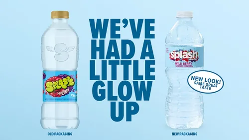 Vista 5 de SPLASH REFRESHER - Agua saborizada con sabor a uva Acai, 8 onzas líquidas, paquete de botellas de plástico de 12