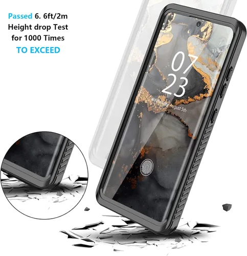 Vista 3 de ANTSHARE Funda impermeable para Samsung Galaxy S21 Ultra, funda para Galaxy S21 Ultra con protector de pantalla, cuerpo completo 360, resistente, a