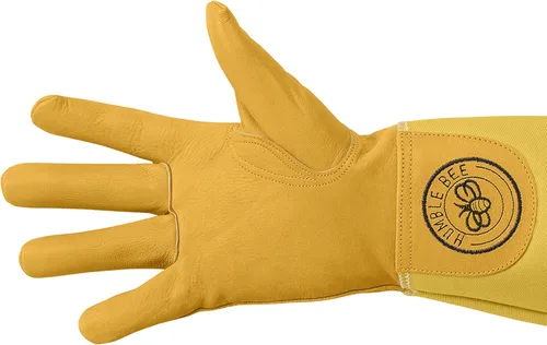 Vista 4 de Humble Bee 113 Guantes de apicultura de piel de vaca con puños reforzados
