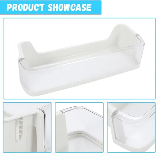 Vista 8 de HECASA DA97-08347A - Estante para puerta de refrigerador (parte inferior) compatible con Samsung Refrigerador Lower Door Bin Shelf Plastic White