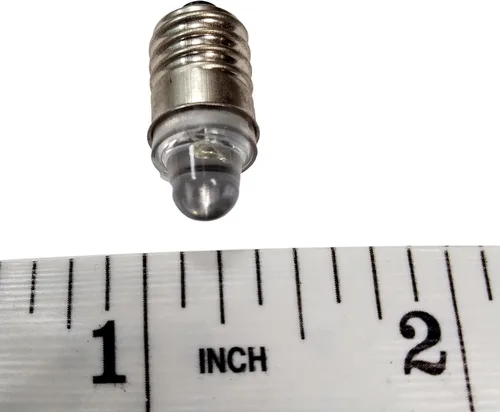 Vista 5 de Sci-Supply Bombillas LED en miniatura, mini lámparas de 3 voltios, blanco frío, bombillas LED pequeñas E10, paquete de 5