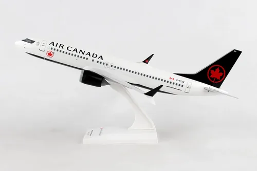 Vista 3 de Skymarks Air Canada 737 Max8 1/130 - Avión coleccionable de plástico moldeado por inyección para niños a partir de 14 años