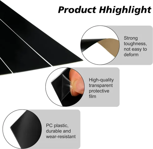 Vista 3 de BASIKER 4 calcomanías antiarañazos compatibles con Ford F150 2004-2014 para ventana de puerta, molduras de pilar de puerta