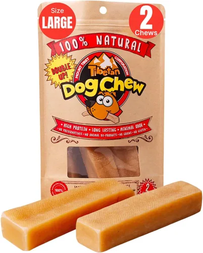 Vista 16 de Tibetan Dog Chew Palitos de queso Yak: golosinas naturales hechas a mano para perros extra grandes, duraderas y fáciles de digerir sin aditivos