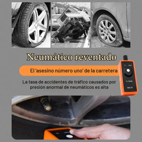 Vista 4 de Herramienta de reaprendizaje TPMS, sensor de sistema de monitor de presión de neumáticos automático, EL-50448 Herramienta de reinicio de activación