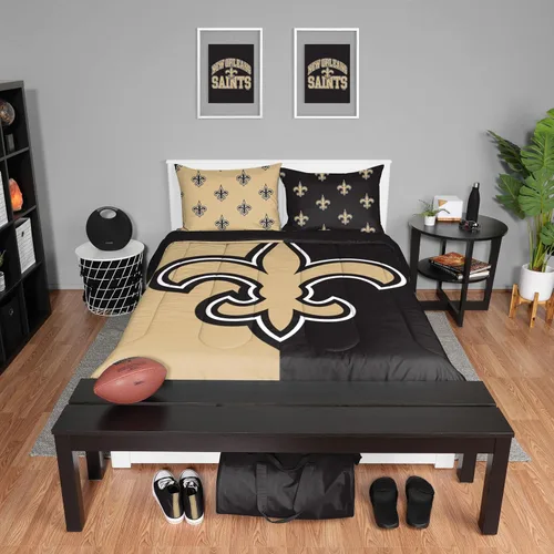 Vista 27 de FOCO Unisex-Adult NFL Team Logo Bed in a Bag Comforter Bedding 3-Piece Set