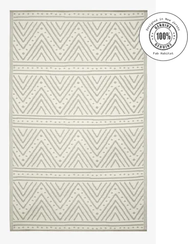 Vista 114 de Fab Habitat Alfombra Rayada para Exteriores - Impermeable, Resistente a la Decoloración, Sin Arrugas, Reversible - Plástico Reciclado Premium