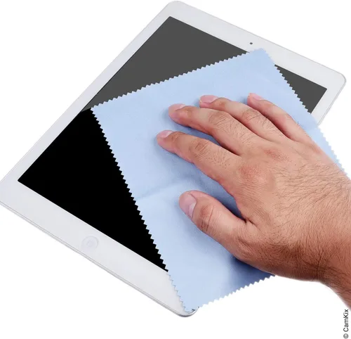 Vista 6 de Kit de limpieza para lentes/gafas de sol - Herramienta de limpieza de lentes con 2 juegos de almohadillas de repuesto, botella de spray de limpieza