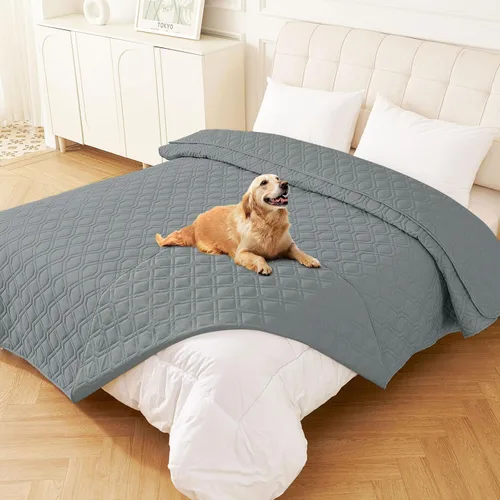 Vista 62 de hyha - Manta impermeable para cama de perro, mantas suaves para mascotas, funda impermeable para sofá para perros, fundas reversibles lavables
