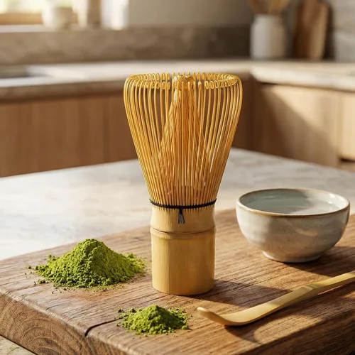 Vista 8 de Clay&Fire Batidor de matcha, paquete de 2 batidor de bambú hecho a mano para polvo matcha, Chasen japonés tradicional para agitador de matcha, 100%
