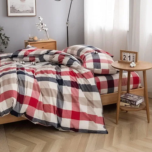 Vista 3 de FACE TWO FACE - Juego de funda de edredón, 100% algodón lavado con textura similar al lino, transpirable, duradero, suave y cómodo, matrimonial