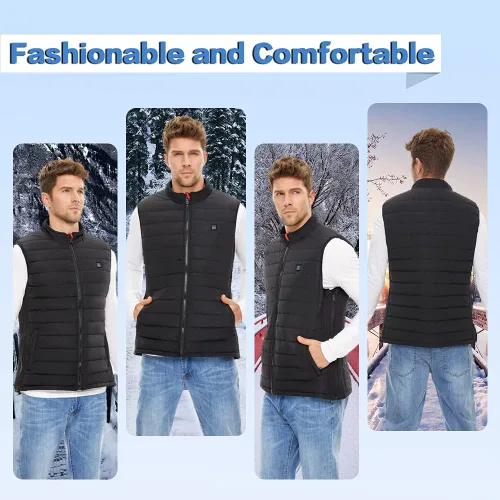 Vista 2 de Heated Vest for Men and Women with Battery Pack Rechargeable Heated vests Warming Lightweight Heating Vest