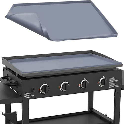 Vista 12 de Alfombrilla de plancha de silicona de 28 pulgadas para parrilla Blackstone de 28 pulgadas, cubierta de plancha de silicona resistente de grado