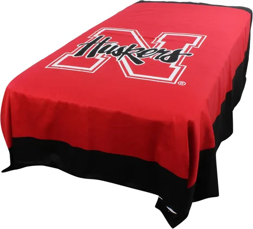 Vista 2 de College Covers Everything Comfy Nebraska Cornhuskers - Funda de edredón reversible y cómoda, tamaño matrimonial