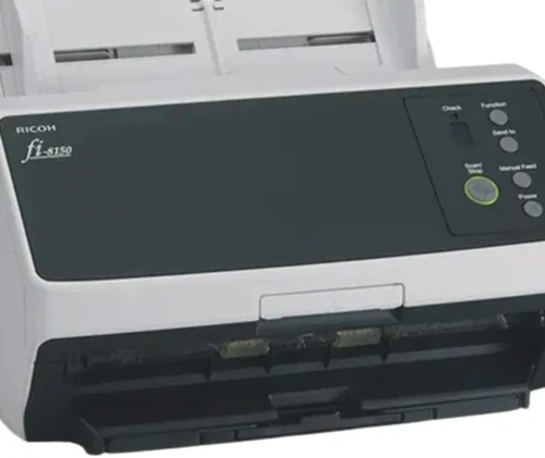 Vista 3 de Fujitsu Fi-8150 Escáner de escritorio habilitado en red de doble cara a color con alimentador automático de documentos (ADF)