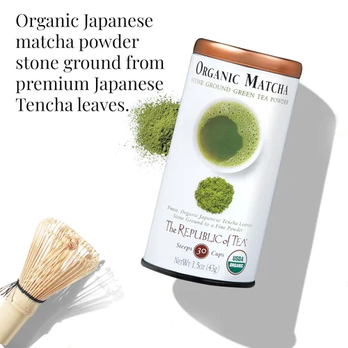 Vista 3 de Polvo de té matcha orgánico de The Republic of Tea