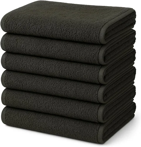 Vista 9 de BIOLINEN Toallas de baño de lujo 100% algodón – Ultra suaves, altamente absorbentes, de secado rápido – Calidad premium para el hogar, spa y hotel