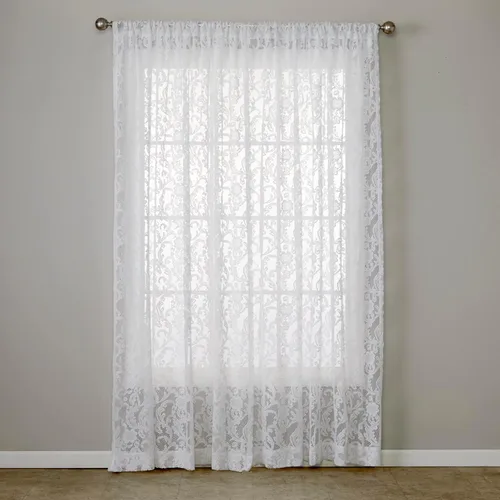 Vista 5 de SKL Home by Saturday Knight Ltd. - Panel de cortina Petite Fleur, marfil, 56 pulgadas x 84 pulgadas