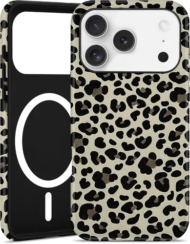 Vista 33 de Jusy Compatible with MagSafe Brown Tortoise Shell Print Phone Case for iPhone 7/8/SE, Amber Trendy Luxury Magnetic Soft TPU and Hard PC Protective