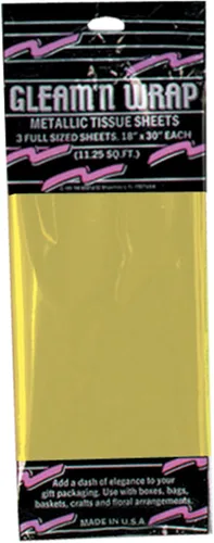 Vista 9 de Gleam 'N Wrap Sábanas metálicas (rosa) Accesorio de fiesta (1 unidad) (3/paquete)