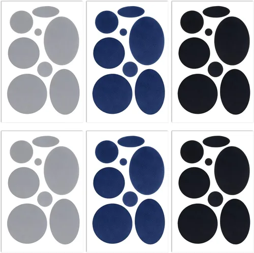 OIIKI Kit de parches de reparación de chaquetas de plumón, 48 piezas, parche de reparación de tela de nailon para chaquetas acolchadas, cinta