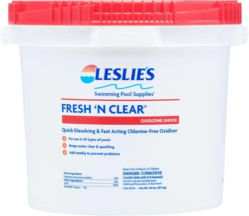 Vista 7 de Leslie's Fresh N Clear - Oxidante de rápida disolución y acción rápida sin cloro (1 lb) (24)