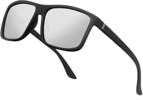 Vista 12 de NIEEPA Gafas de sol polarizadas deportivas para hombre, gafas de marco cuadrado NP1007