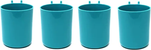 JSP Manufacturing Tablero de clavijas de plástico de 3 pulgadas para colgar tazas, organizador de almacenamiento para manualidades, oficina o verde