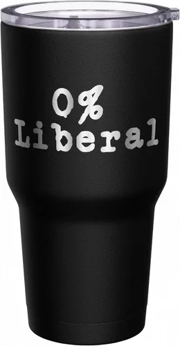 Vista 2 de We The People Holsters - Vaso térmico de 30 onzas, 0% Liberal, Negro