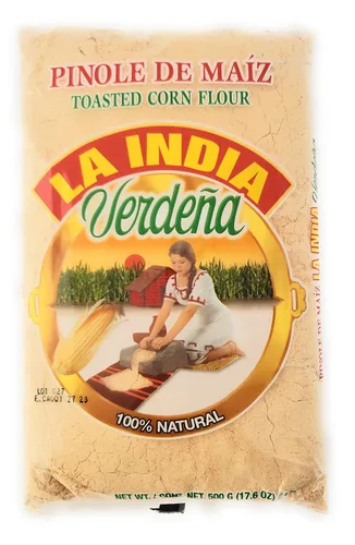 Vista 4 de La India Verdena Pinole de Maiz Harina de Maíz Tostada 100 Natural