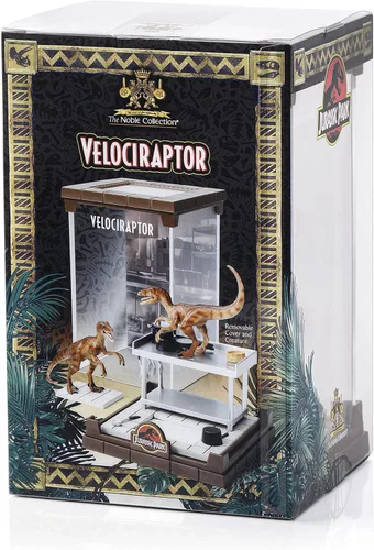 Vista 5 de The Noble Collection Parque Jurásico Figura de Dinosaurio Velociraptor